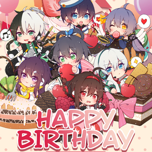 【换脑组】vocaloid生日蛋糕主题亚克力立牌挂件