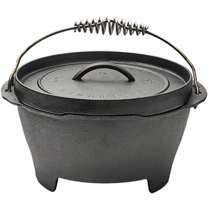 美国barebones荷兰锅吊锅铸铁锅炖锅生铁无涂层野营锅户外野炊锅