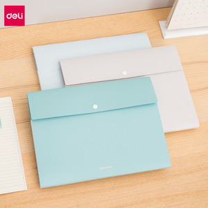 得力72456风琴包文件袋a4多层文件夹学生资料册试卷插页收纳袋8格