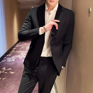 痞帅ins小西装男套装韩版潮流修身休闲西服男士气质网红秋冬外套