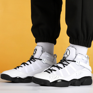 耐克air jordan 6 rings aj6六冠王熊猫黑白男子篮球鞋dd5077-107