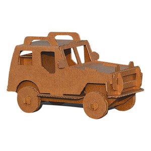 瓦楞纸模型小玩具汽车拼插手工纸板箱diy制作材料包纸壳儿童益智
