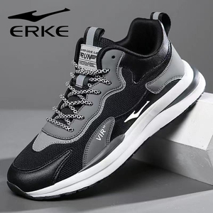 正品国潮运动鞋男鞋春季新款网面透气鞋子轻便休闲鞋软底男跑步鞋