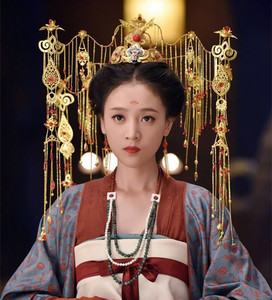 摆渡同款黄泉孟婆三七凤发钗流苏步摇汉服钗古装古风cos头饰3人付款5