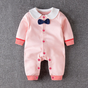 初生婴儿连体衣春夏男女宝宝3个月满月公主哈衣5新生儿0岁1春秋装