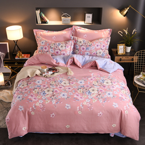 四件套纯棉全棉磨毛两米大床2 2.2m双人7乘7被套200x230x220x240