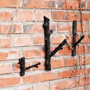 稻谷藏库 铸铁树枝树形挂钩 树杈衣钩 墙面装饰钩子