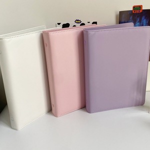 韩国ins糖果a5大容量皮质卡册活页相册追星3寸爱豆专辑小卡收藏册