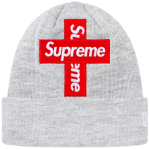 潮牌 supreme s beanie 十字架刺绣针织毛线帽男女保暖帽子 冷帽