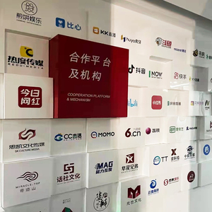 品牌合作展示墙设计企业文化墙定制公司背景墙logo墙形象墙制作