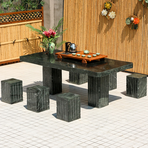 誉峰凉亭石桌石凳户外庭院茶台石桌休闲方桌石雕花岗岩象棋石头桌