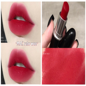 mac官方口红复古正红707色经典哑光 rubywoo 316mac正品礼盒装