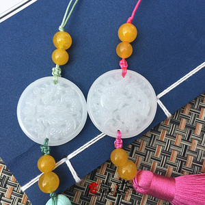 包邮龙凤情侣对古风汉服配饰宫绦腰佩禁步流苏腰坠古装玉佩车挂