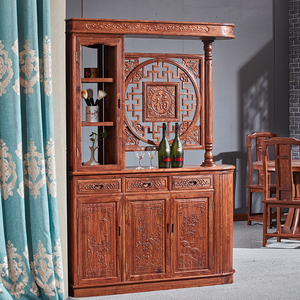 隔断柜客厅红木