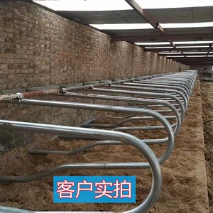 加厚热镀锌牛卧床牛围栏牛颈夹定位栏牛卧床配件双卧单卧牛卧床