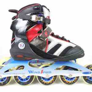库存欧洲高帮速度轮滑鞋 成人五轮速滑鞋 男女款580马拉松轮滑鞋