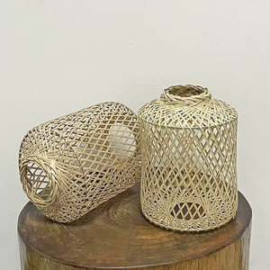 竹编灯笼可做婚庆装饰精品手工编织复古中式新款高灯摆件台灯节日