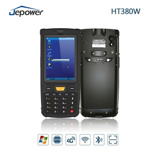 厂家直销捷宝HT380W二维码WinCE系统超高频RFID读写器手持终端PDA