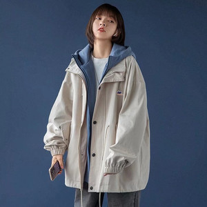 中性宽松春装外套女