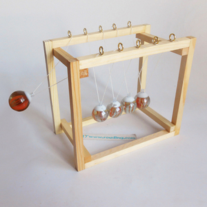 diy科技小制作牛顿摆 五球碰摆小实验 儿童科学实验套装玩具材料