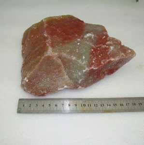 345号天然浙江红石原石料叶腊石毛料雕刻原石印章摆件石料2.4公斤