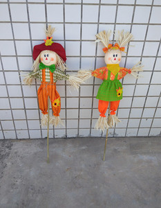 稻草纯手工田园风格菜园驱鸟草人工具幼儿园装饰拍摄道具玩偶