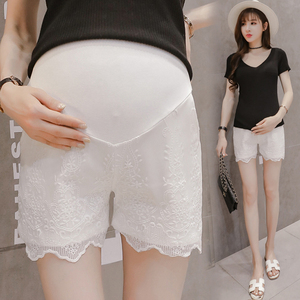 孕妇打底裤夏季薄款白色安全裤短裤防走光低腰内穿裤子孕妇装夏装