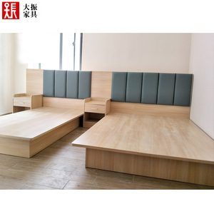 8m大床房木床头软包简约大气双人床出租房单人床成品
