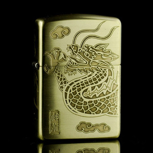zippo正版打火机正品纯铜龙zibo 限量版火机zipoo官方旗舰店zioop