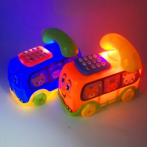 婴幼儿童玩具音乐电话机宝宝0-3岁小益智玩具卡通汽车电话机玩具