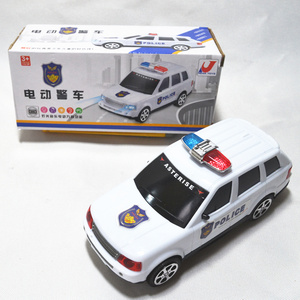 电动万向灯光音乐警车110 儿童玩具车警察汽车模型电动警车玩具