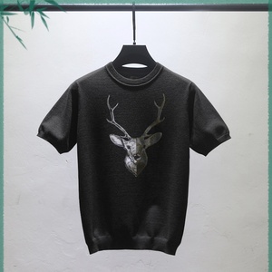 tb6508177775淘宝caimou鹿头项链轻奢小众2021年新款