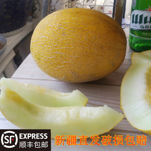 新疆黄醉仙蜜瓜产地直发新疆哈密瓜香瓜 7-8斤顺丰包邮现摘现发