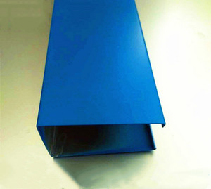 铝方通吊顶厂家蓝色u型方通50*80铝合金铝方管铝管规格可定做尺寸