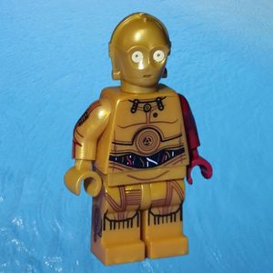乐高LEGO星球大战 人仔sw653金色C-3PO 配件229412-120身体523606