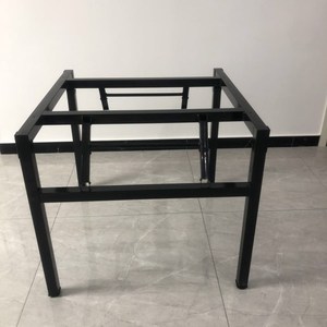 简易金属折叠桌架子可折叠桌腿支架圆桌加厚家用台脚餐桌铁艺桌脚