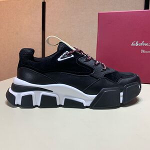 ferragamo/菲拉格慕男鞋新款运动鞋系带厚底拼色老爹鞋拼接休闲鞋