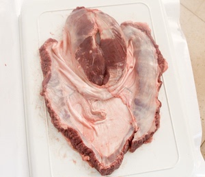 护心肉 新鲜冷冻 猪连肝肉 罗根肉 隔膜肉 心皮肉油边肉 20斤包邮