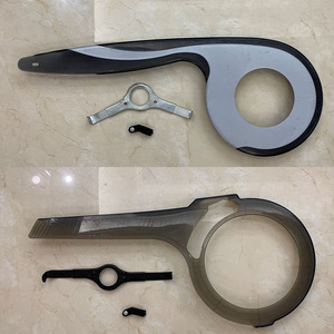 自行车山地车牙盘罩链条罩塑料盖盒车链半链罩盒锂电动盖链罩配件