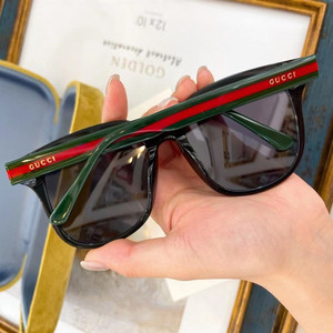 新款cucci酷奇太阳镜男女时尚潮大脸驾驶方框g家墨镜可配近视度数