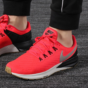 nike耐克红色网面跑步鞋男2021本命年新款air zoom男鞋aa1636-620