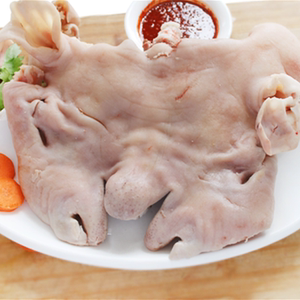 新鲜羊头肉白水羊头羊脸七成熟去骨内蒙古特产草地羊称重出售500g