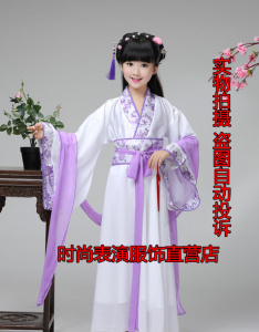 中秋节儿童古风古装汉服古代改良古筝公主裙超仙女琵琶走秀演出服