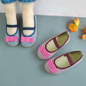 2022春秋新款韩版公主鞋小学生布鞋女宝软底方口女童鞋澎松源鞋类