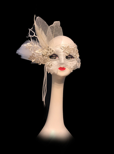 白色蕾丝丝巾禁欲系遮光睡眠镂空面纱氛围感蒙眼情调面具1人付款13