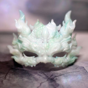 月夜行歌店庆bjd麒麟面具素体自制配件道具仿玉配饰金银涂装预售