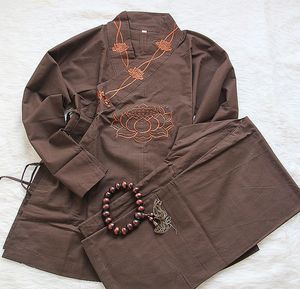 往生服寿衣多件套刺绣莲花服中式精品居士服纯棉套装慧律法师加持