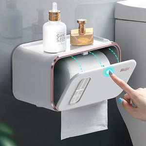 卫生间纸巾盒厕所卫生纸厕纸置物架放抽纸盒卷纸筒手纸免打孔防水