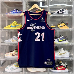 【堂堂】Nike NBA 费城76人 23-24赛季城市版 恩比德AU球员版球衣