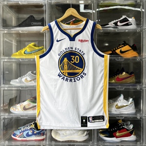 【堂堂】nike nba 金州勇士 库里 白色 au 球员版球衣 av4921-100